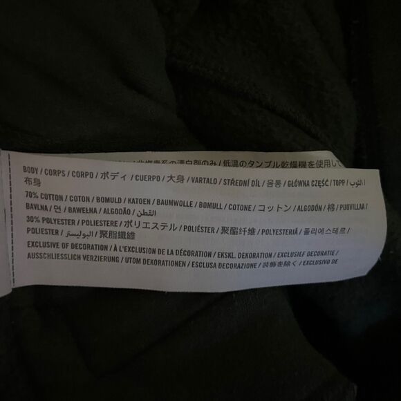 Hollister Fleece Sweatpants Tapered Drawstring Tapered Green Cotton Mens M FLAW - Picture 6 of 8